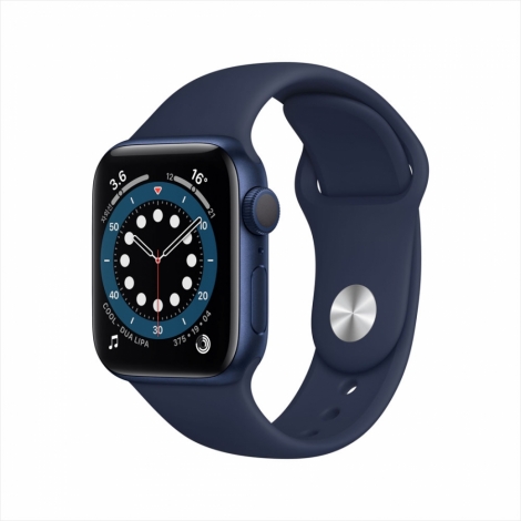 [Apple] 애플워치 6세대 / 블루 알루미늄 케이스 / 딥네이비 스포츠 밴드 40mm GPS (MG143KH/A)